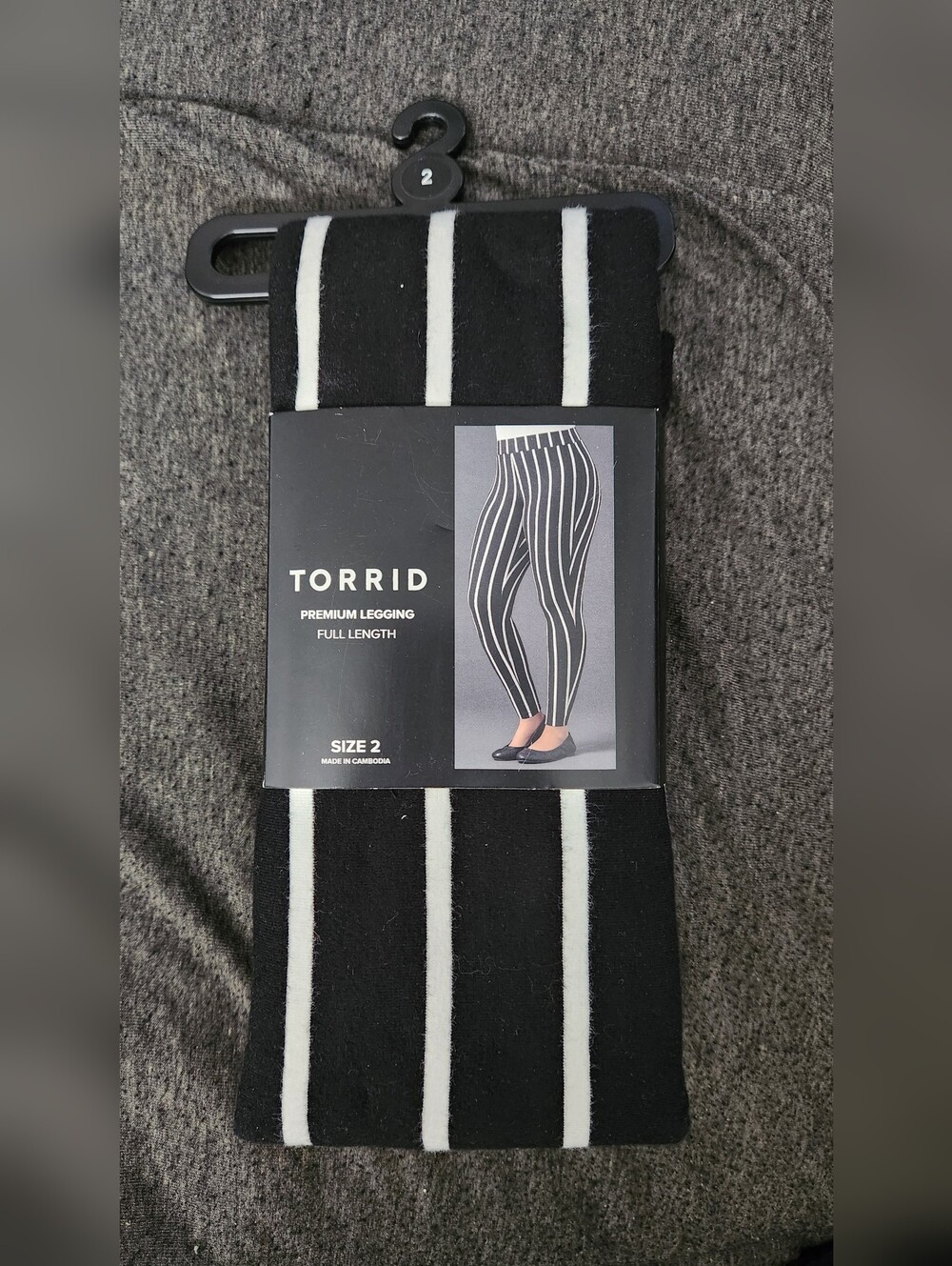 Torrid New Black & White Striped Women's Leggings Size 2